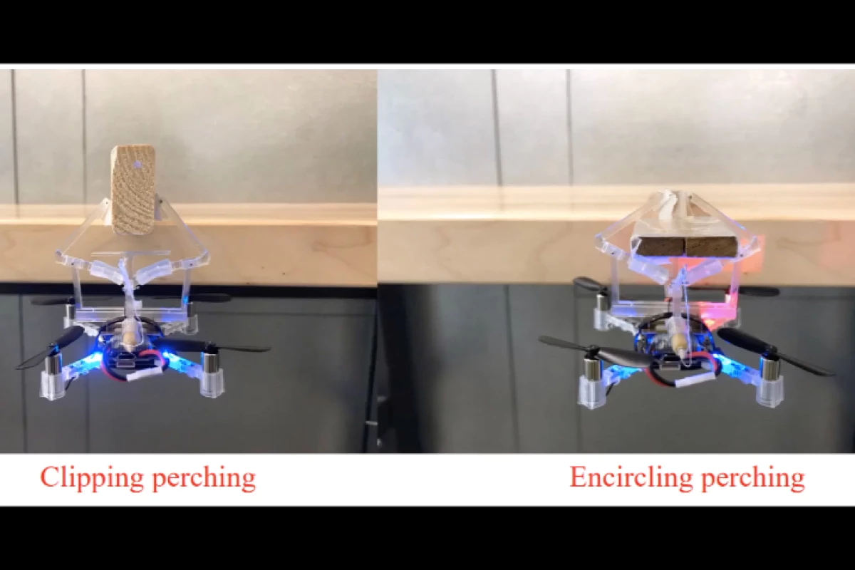 The device can grasp horizontal objects in two ways