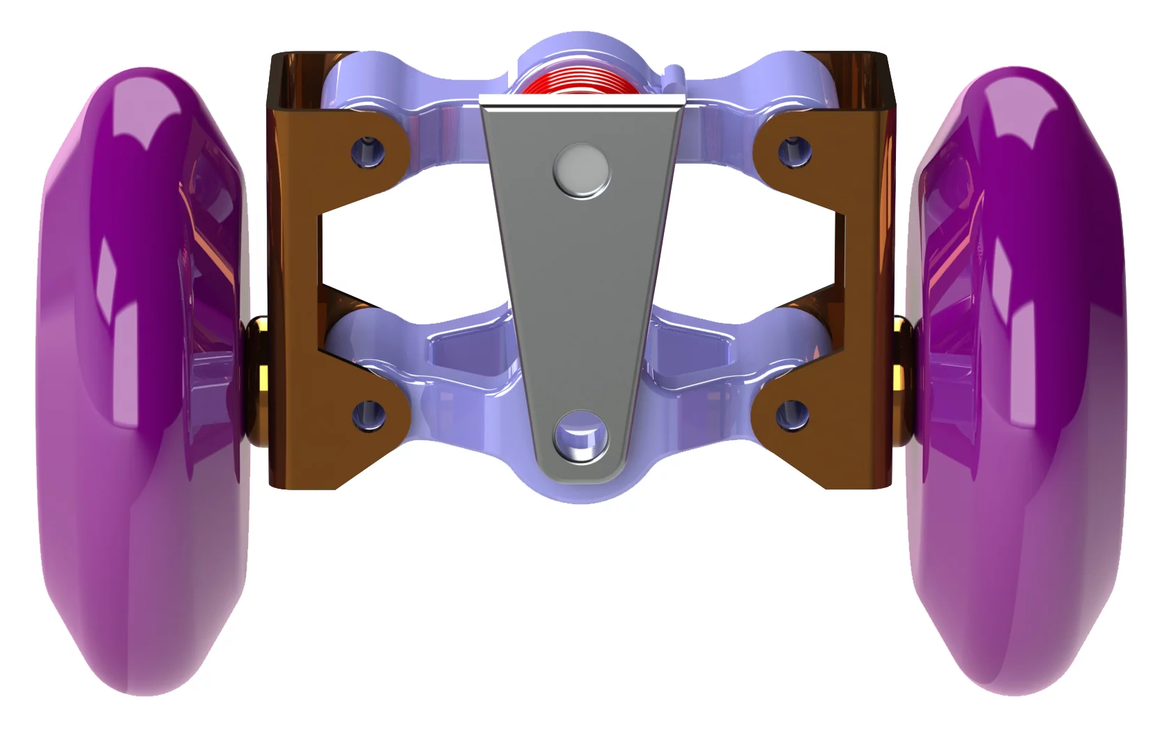The Flexiskates mechanism in upright position