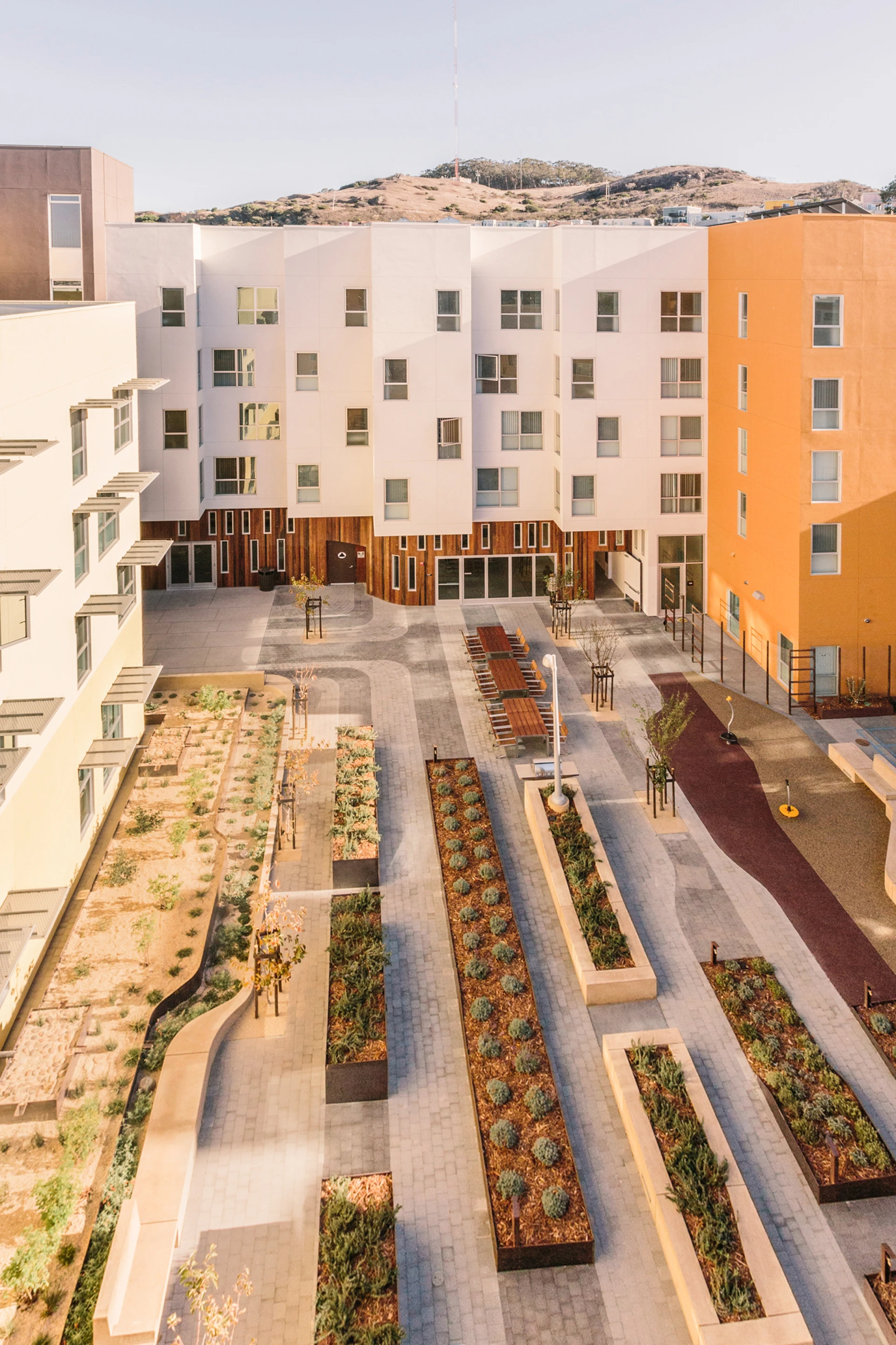 Bayview Hill Gardens, by David Baker Architects offers 73 green homes for formerly homeless families and youth leaving foster care (Photo: Bruce Damonte)