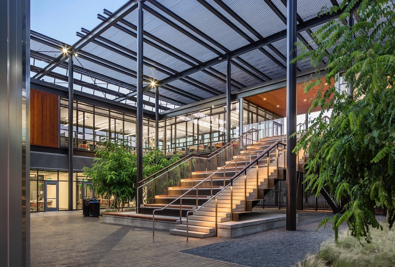 The Central Energy Facility is part of Stanford University's aim to reduce greenhouse gas emissions by 68 percent