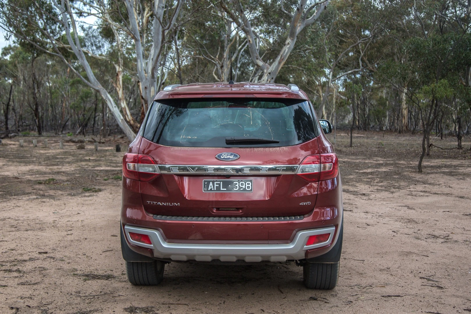 The Everest has rear parking sensors and a rear-view camera
