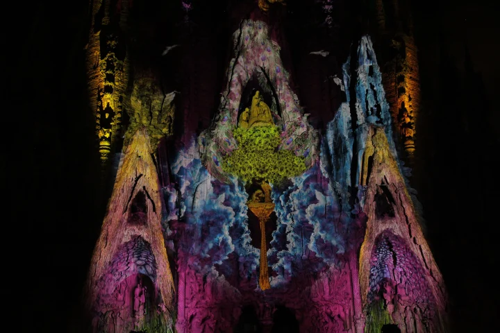 The Sagrada Família as it's never been seen before (Photo: Moment Factory)