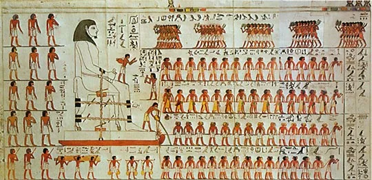 The painting from the tomb of Djehutihotep