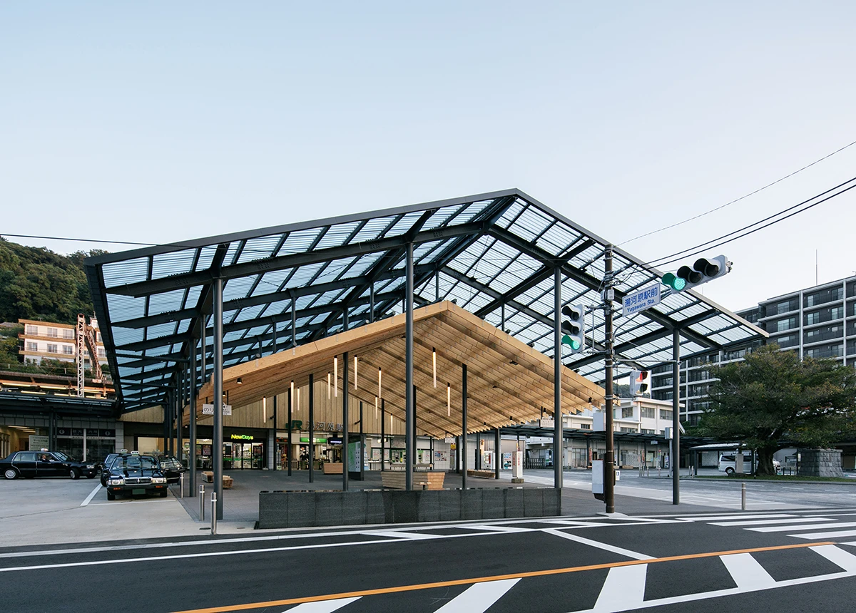 Yugawara Station Square in Kanagawa, Japan. By Kengo Kuma & Associates