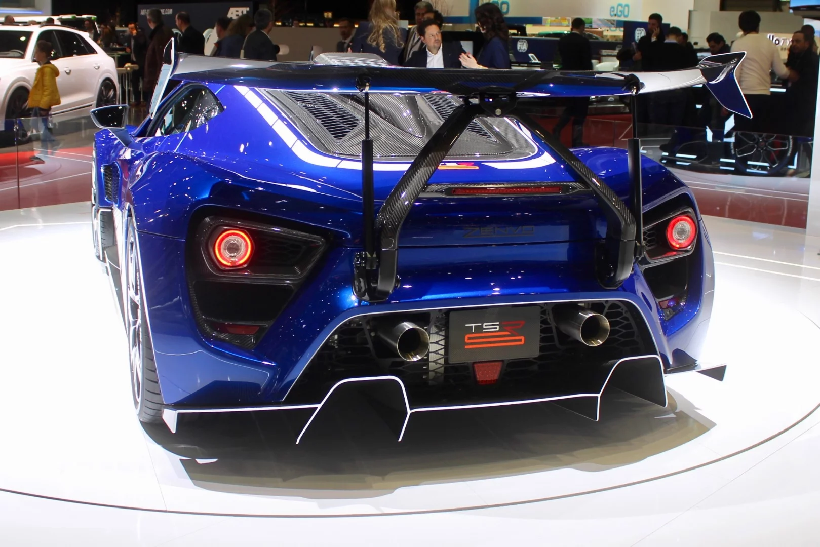 The Zenvo TSR-S and its towering Zentripetal active rear wing debuted at last year's Geneva show