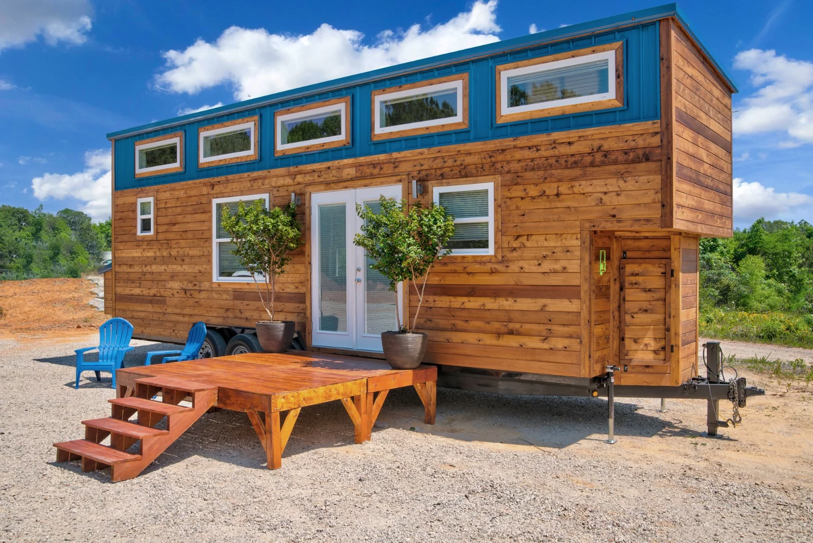 Lofts have become an almost essential component of tiny house living, but few offer the headroom of the recently completed Journey by Alabama Tiny Homes