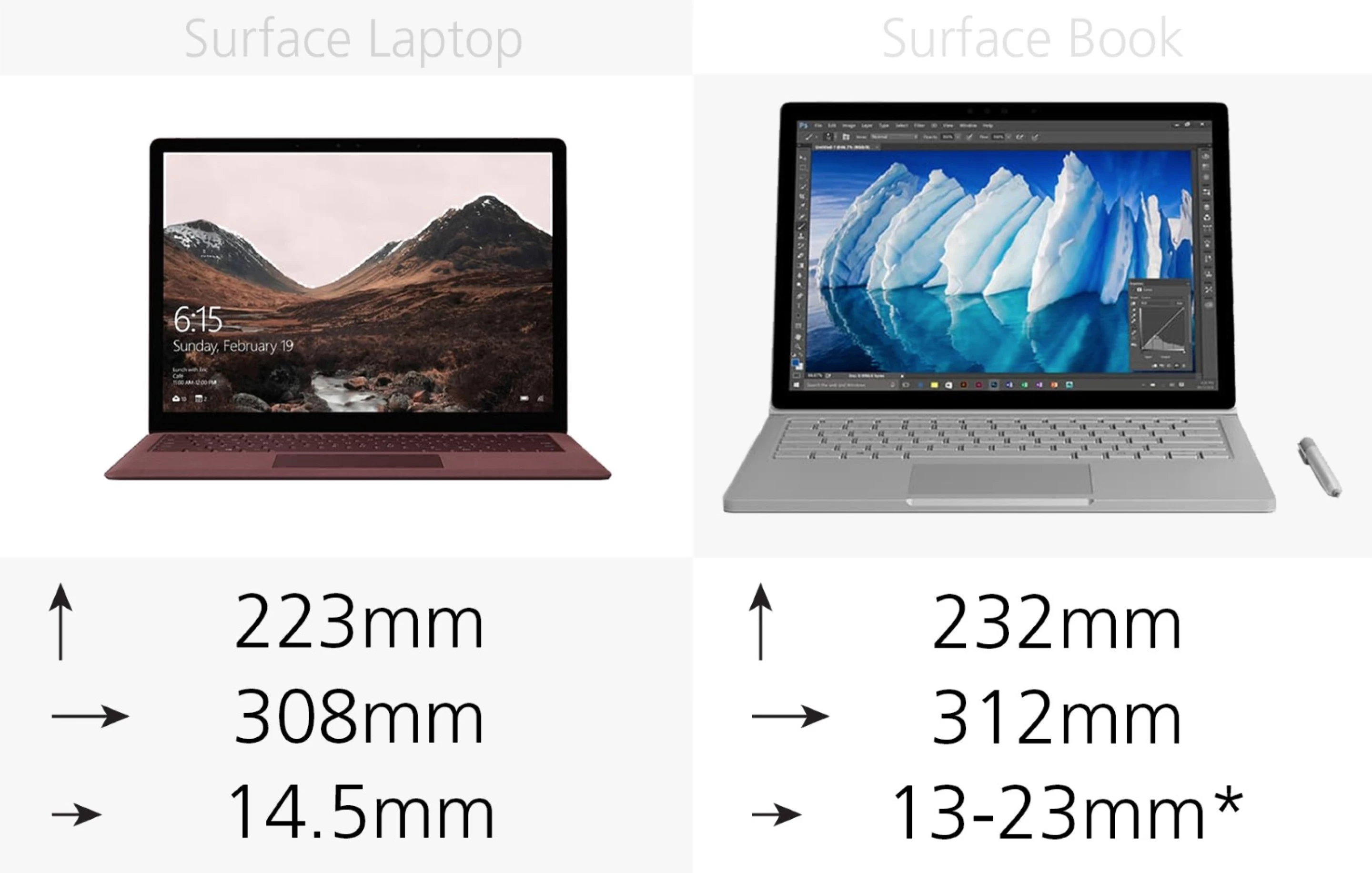 Microsoft Surface Laptop vs. Surface Book