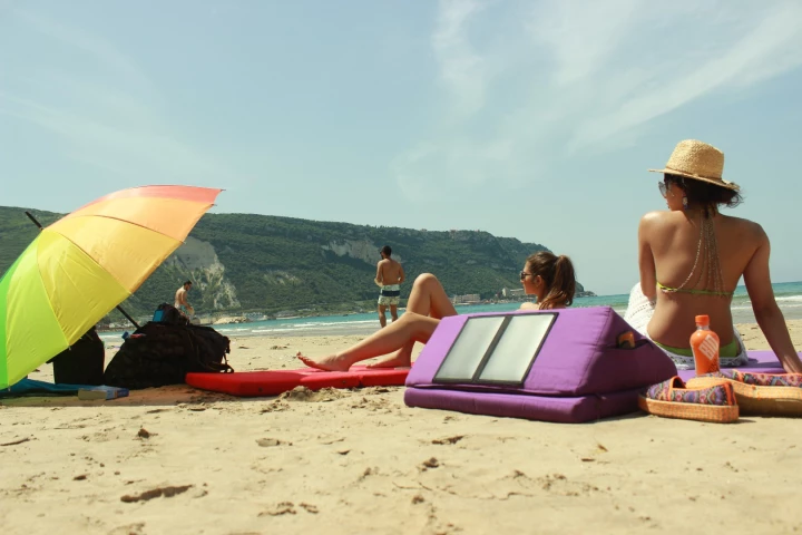 The Beachill A-Zero mattress is designed to make days at the beach more comfortable