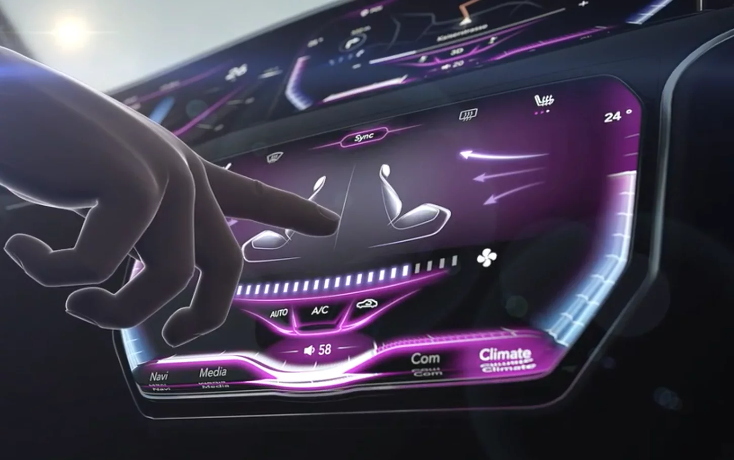 Continental 3D Touch Surface Display is designed to be easier to navigate using touch