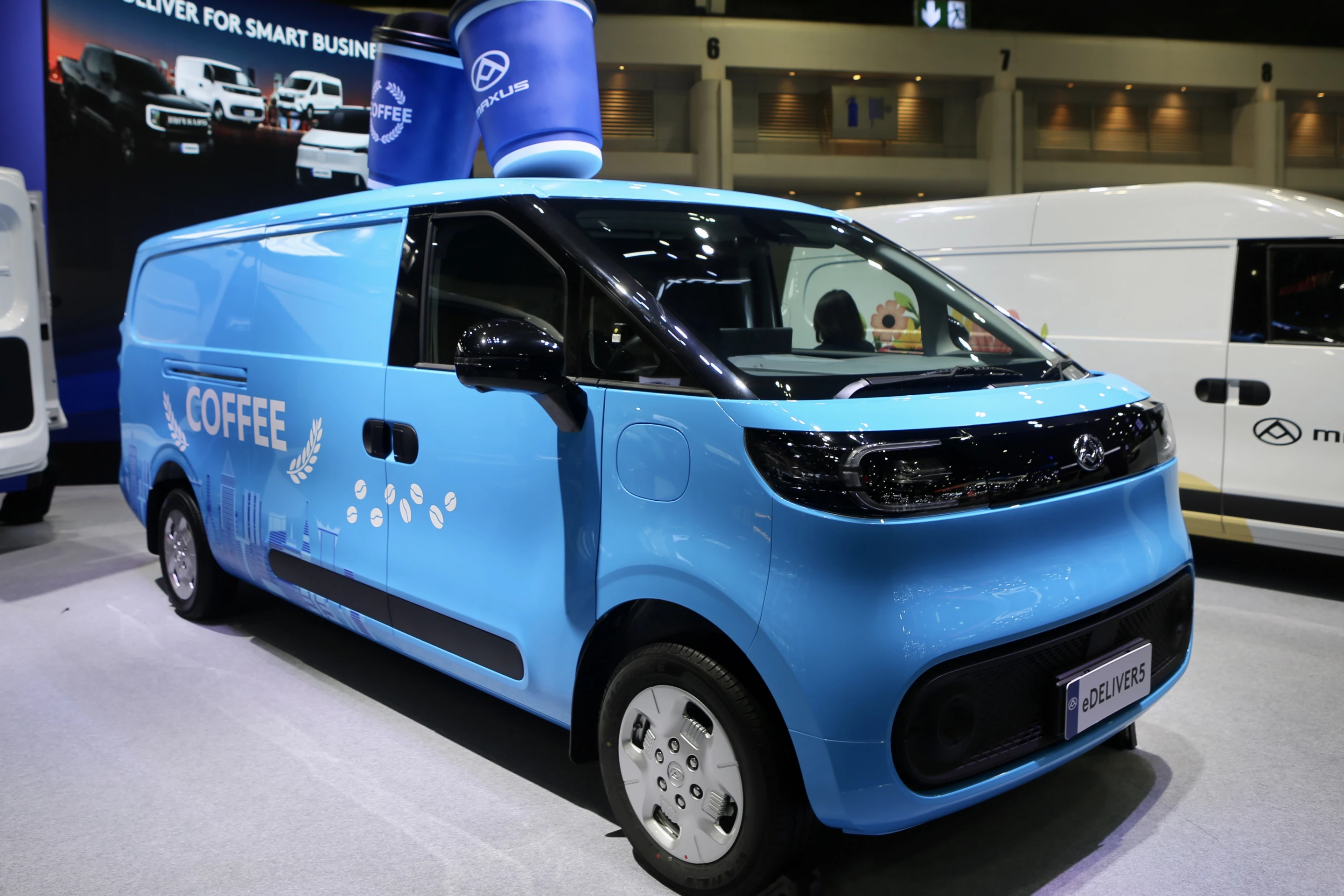 Okay, this electric coffee van isn't actually a camper, but it does come from Maxus, one of the Chinese manufacturers that has committed to developing camper vans and designing wild motorhome concepts