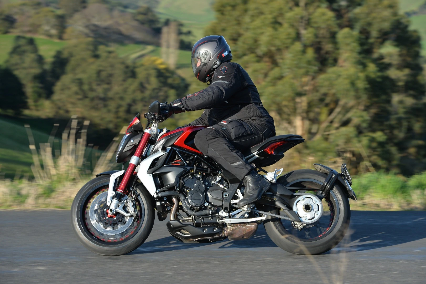 MV Agusta Dragster 800 RR: if your regular pillion has any cushion for the pushin', they're not going to like this bike