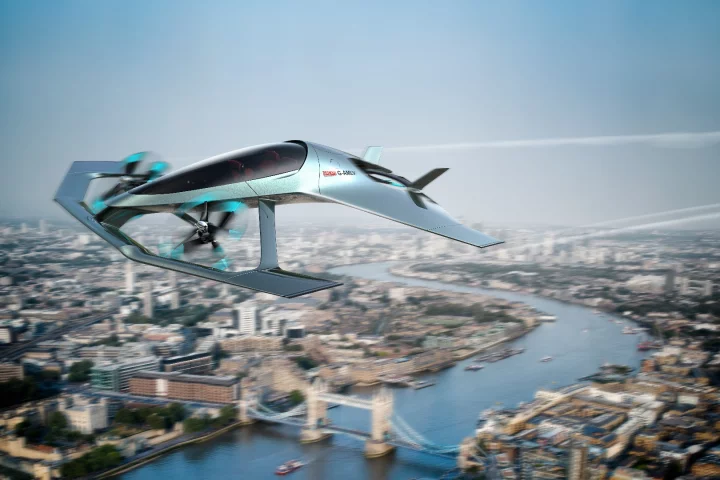 Aston Martin is presenting its Volante Vision flying taxi concept at the Farnsborough International Airshow this week