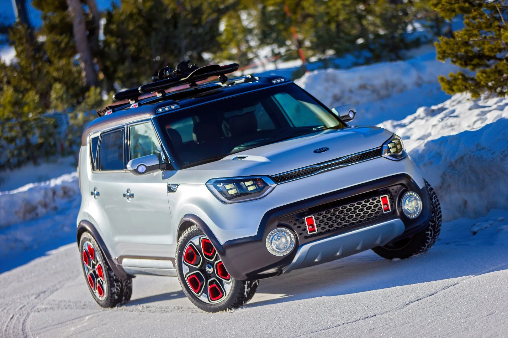 Kia revealed the Trail'ster earlier this year and uses it to represent the Rocky Mountain region