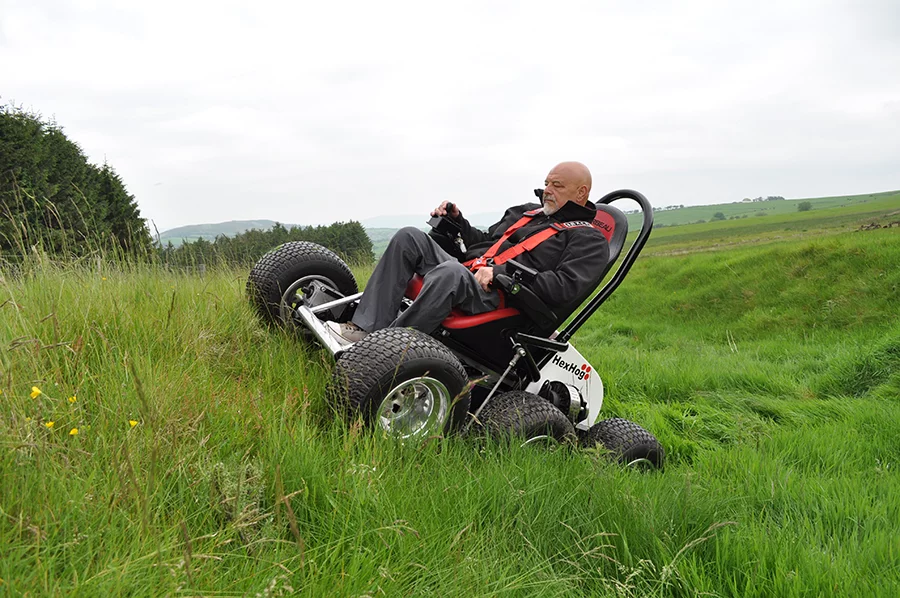 The HexHog can tackle a 50 percent gradient and drive through shallow water (Photo: HexHog)