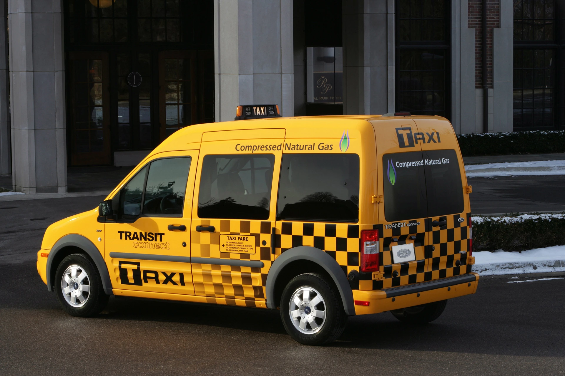 The Ford Transit Connect taxi