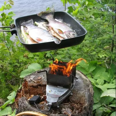 The VitalGrill stove puts out up to 20,000 BTUs