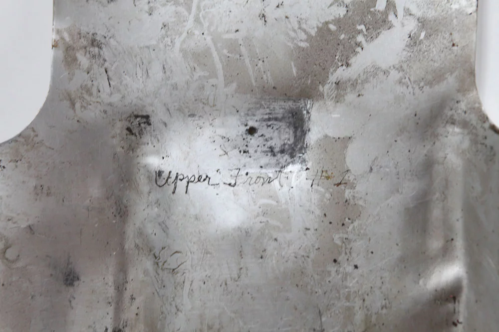 Aluminum plate from the PDAD torso