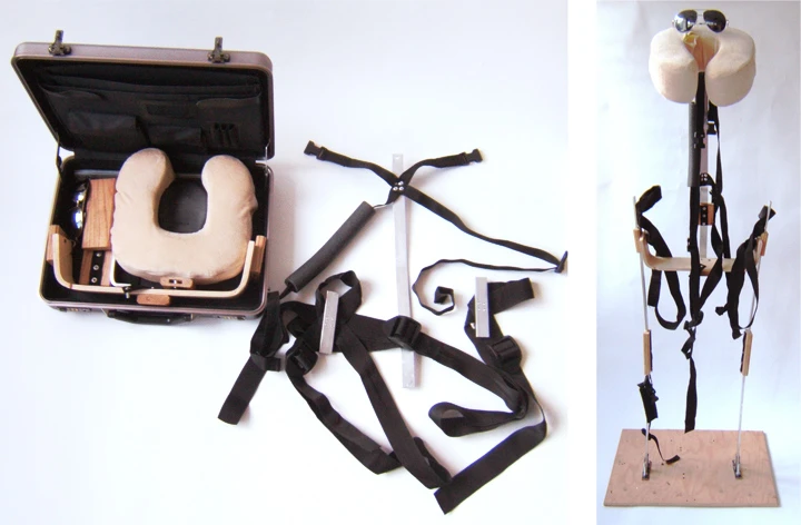 Vertical Bed folds into a portable briefcase (Photo: Substitute Materials)