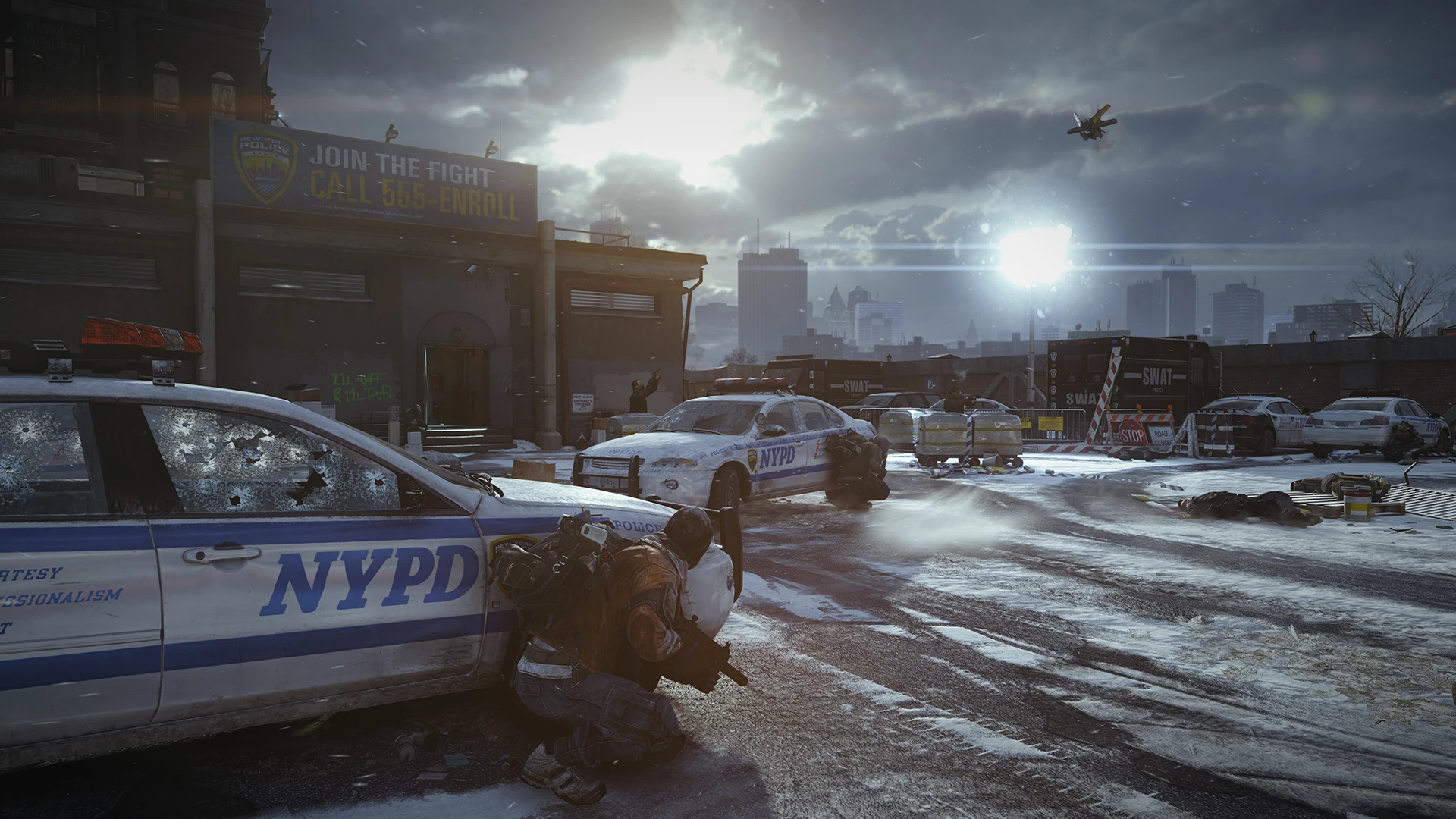 Along with the usual AI enemies and NPCs you might expect, other squads of players will populate the open-world environment, who you can join or attack for supplies