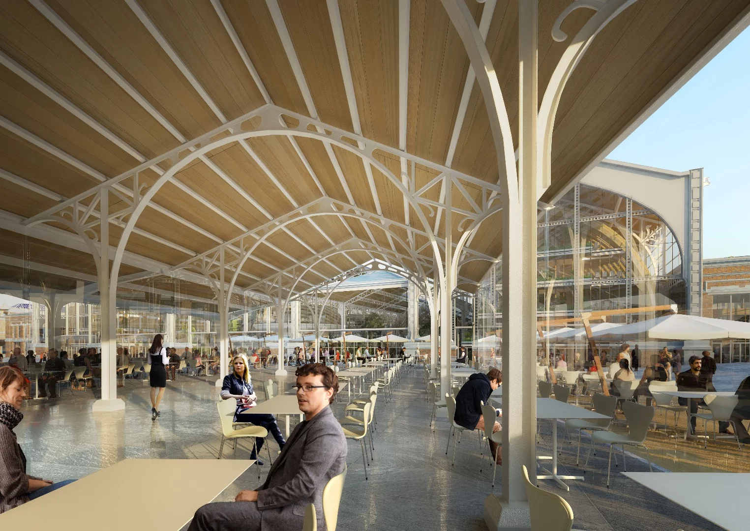 Tour & Taxis would also feature plenty of restaurants and areas to relax