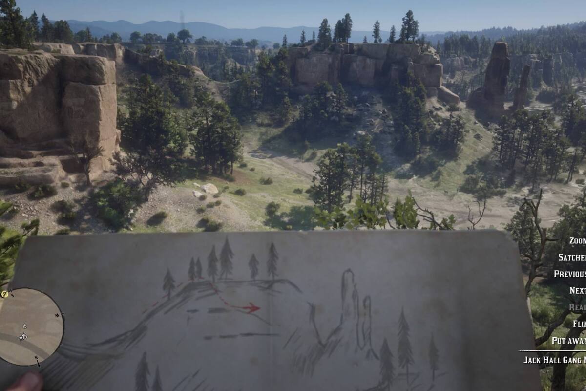 RDR2 Jack Hall Gang Treasure Mission maps, locations and treasure guide ...