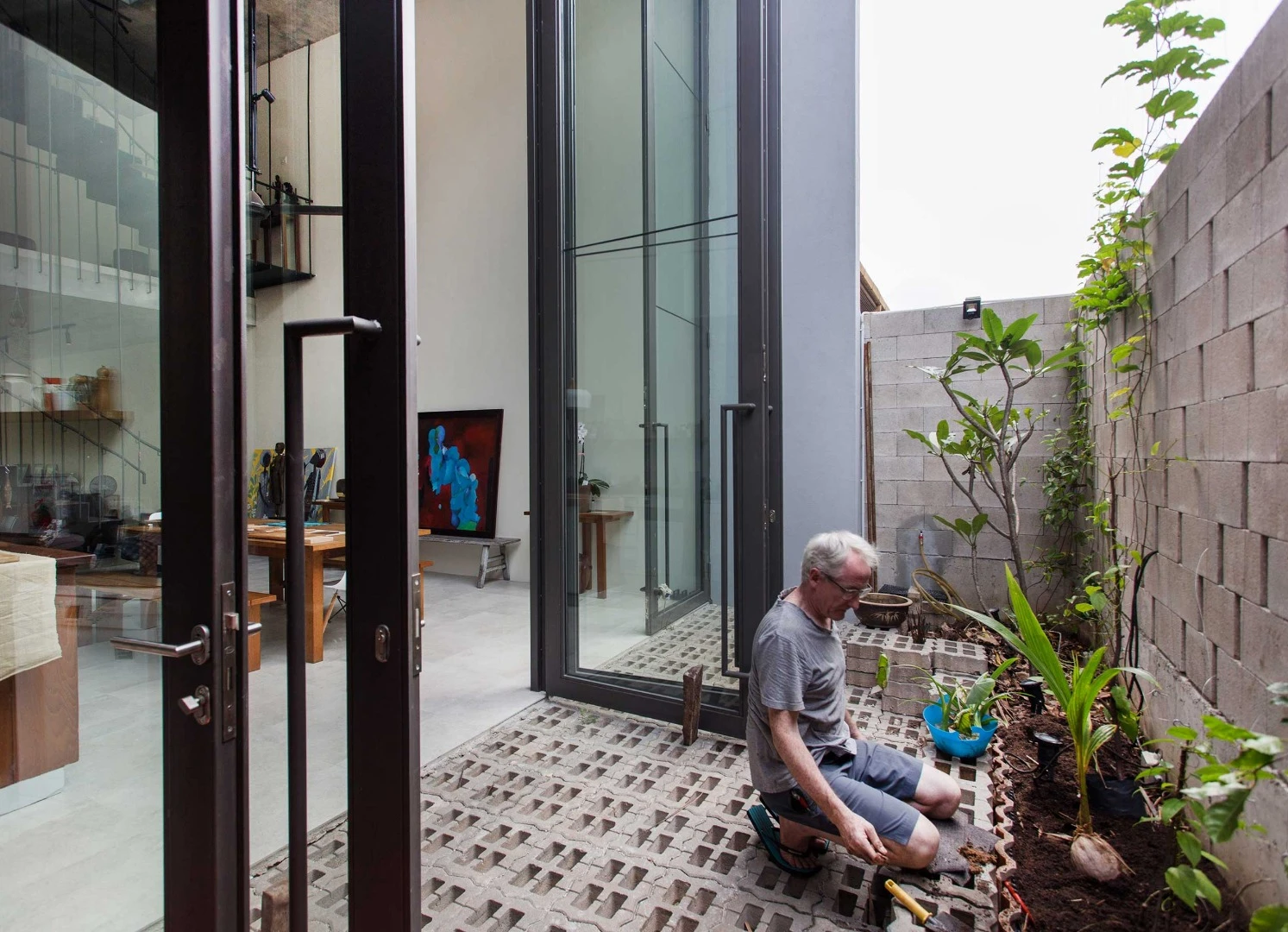 The Planter Box House was designed for a retired couple with a keen interest in gardening and growing their own food