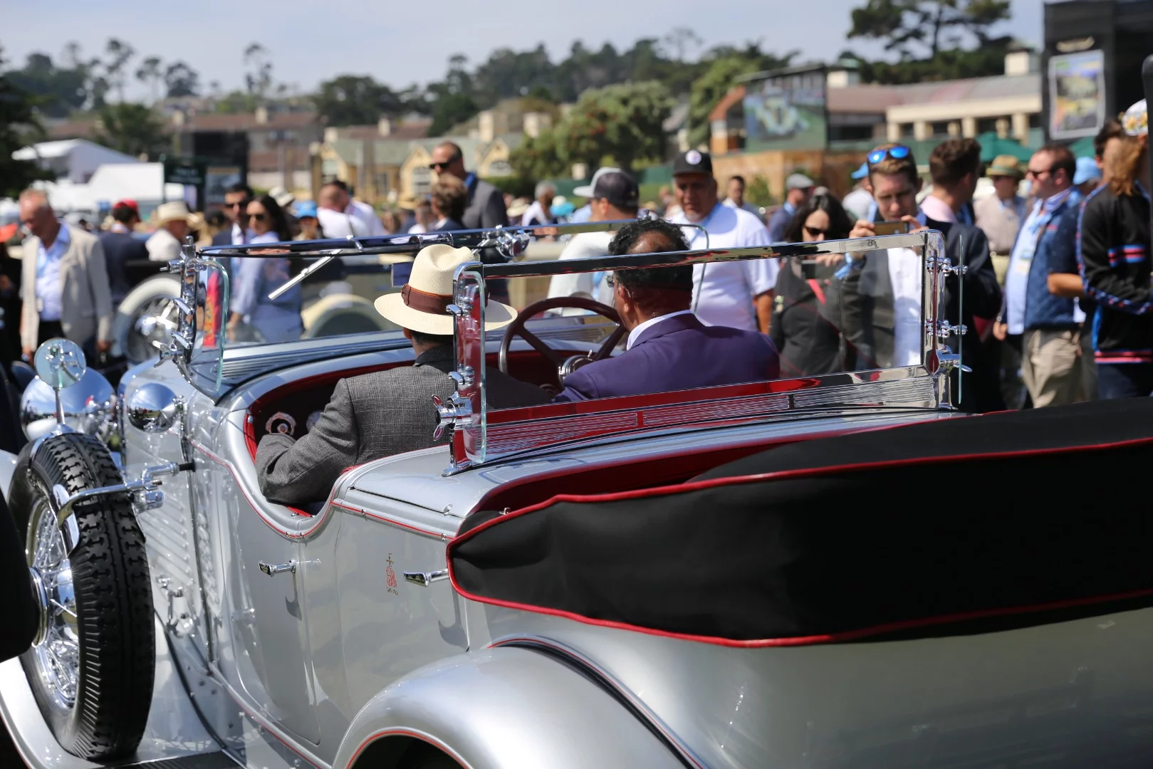 One of several cars brought over from India as part of the "Cars of the Raj" display