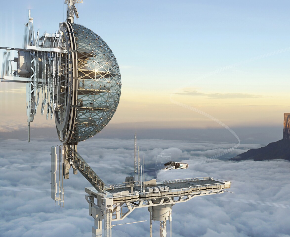 Ka’ poy yepü Skyscraper, by Zöe Russián Moreno, envisions a futuristic multi-platform research center with a focus on geo-biological education