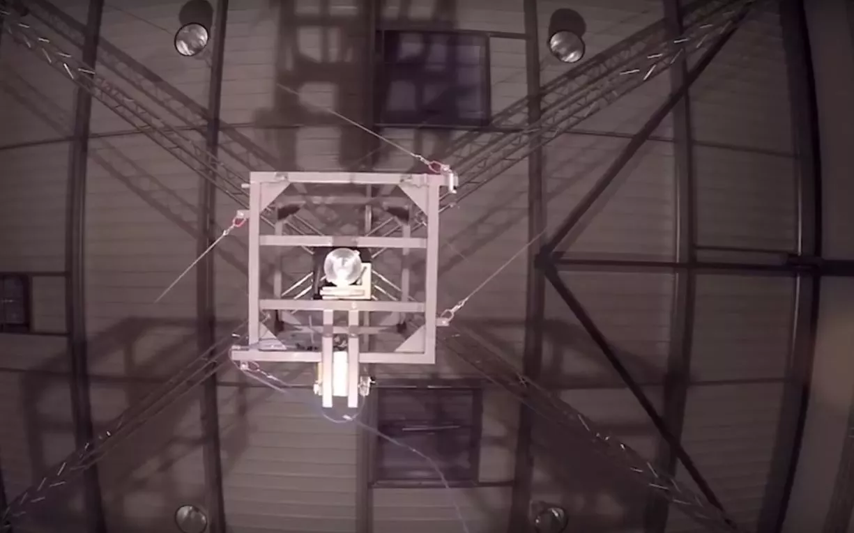 The Cogiro robot consists of a frame supporting the cable-driven working head