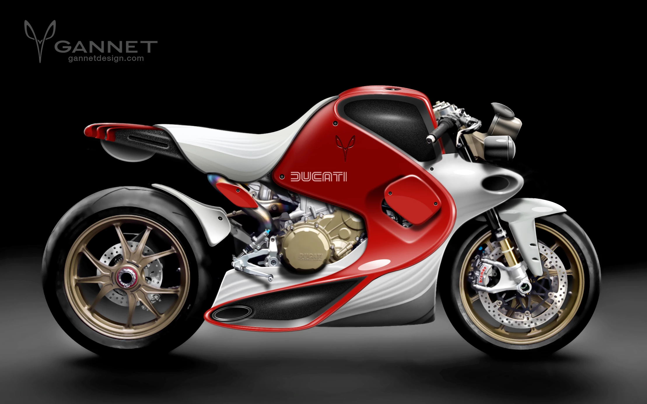 Gannet's Ducati Superleggera concept explored a new form language of fluidity and flowing surfaces