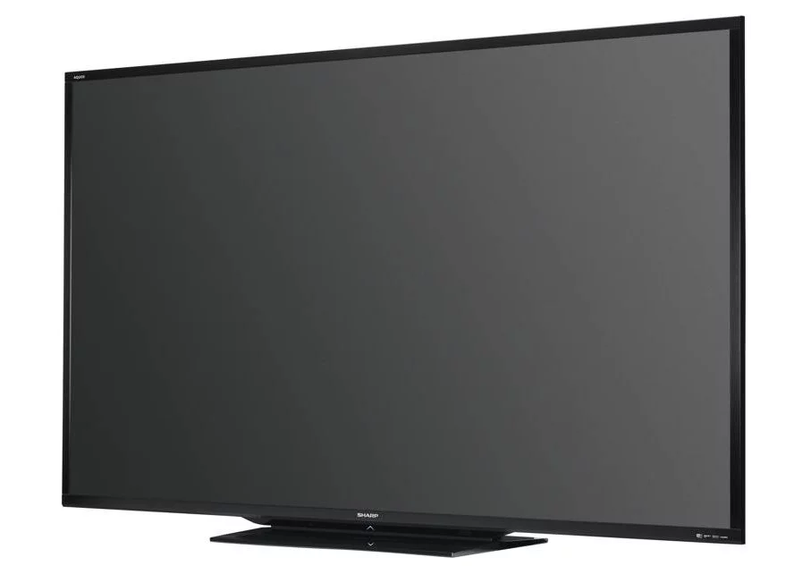 Sharp's 90-inch AQUOS LC-90LE745U measures nearly four feet (1.2 m) tall and six feet (1.8 m) across