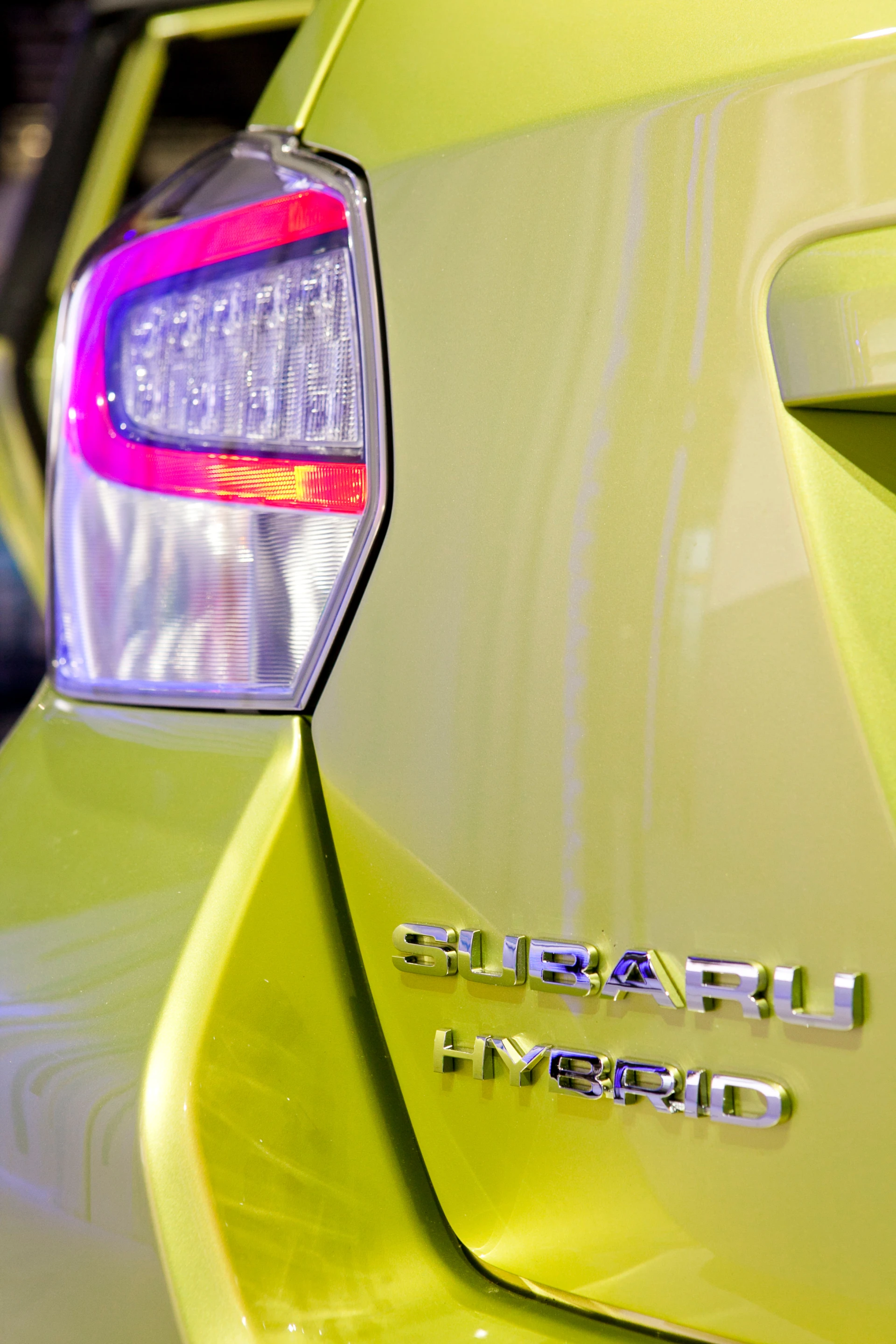 The Plasma Green Pearl paint is unique to the XV Crosstrek Hybrid