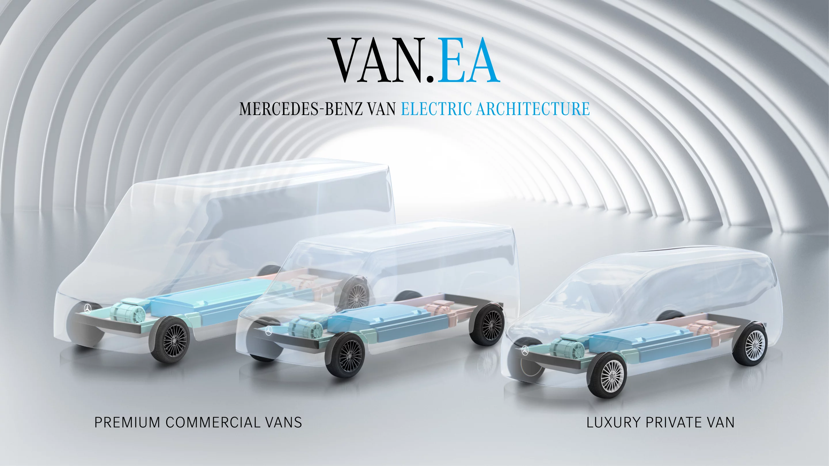 The all-electric van line will include both commercial and passenger vehicles