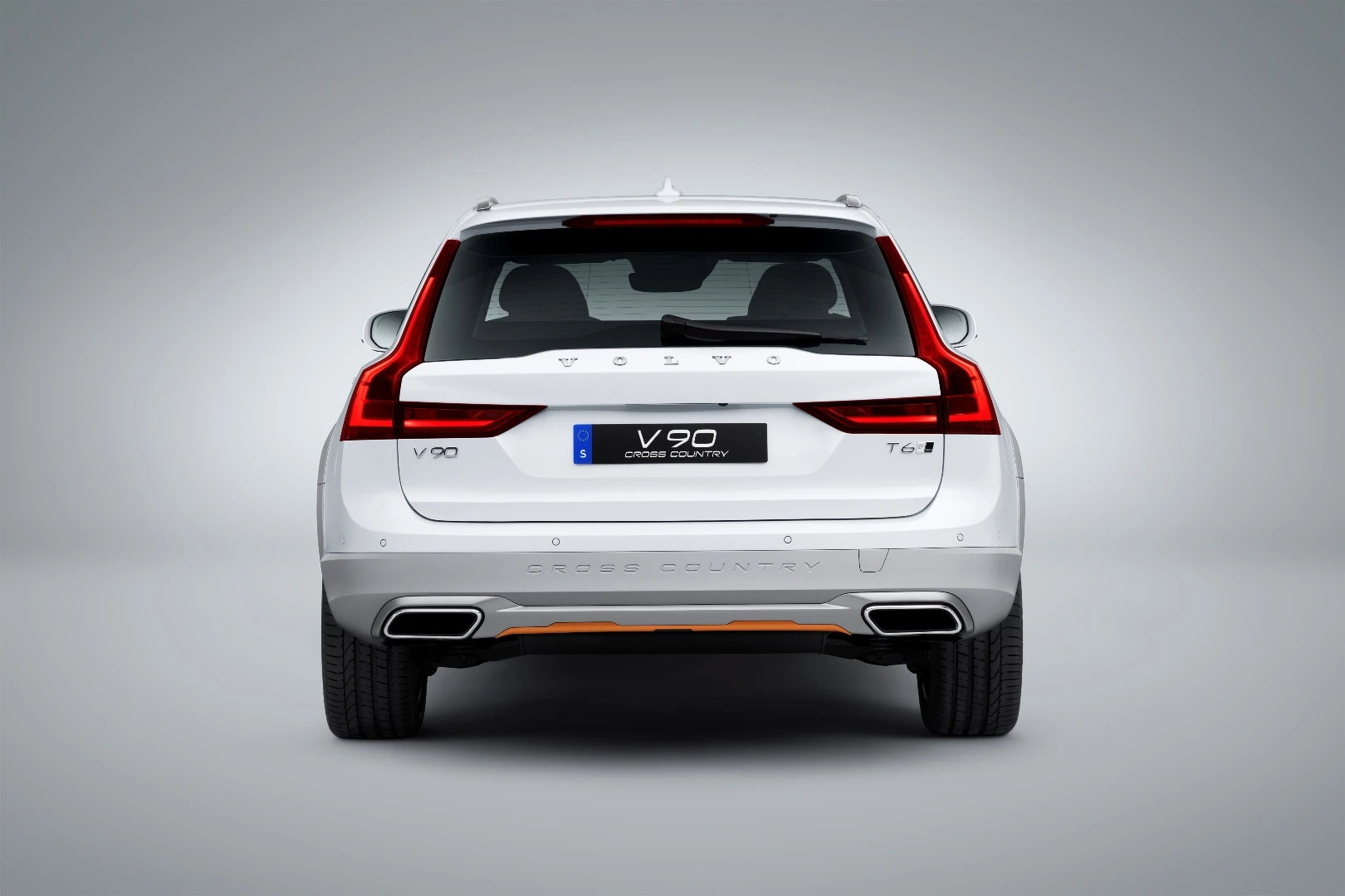 Rear view of the V90 Cross Country Volvo Ocean Race