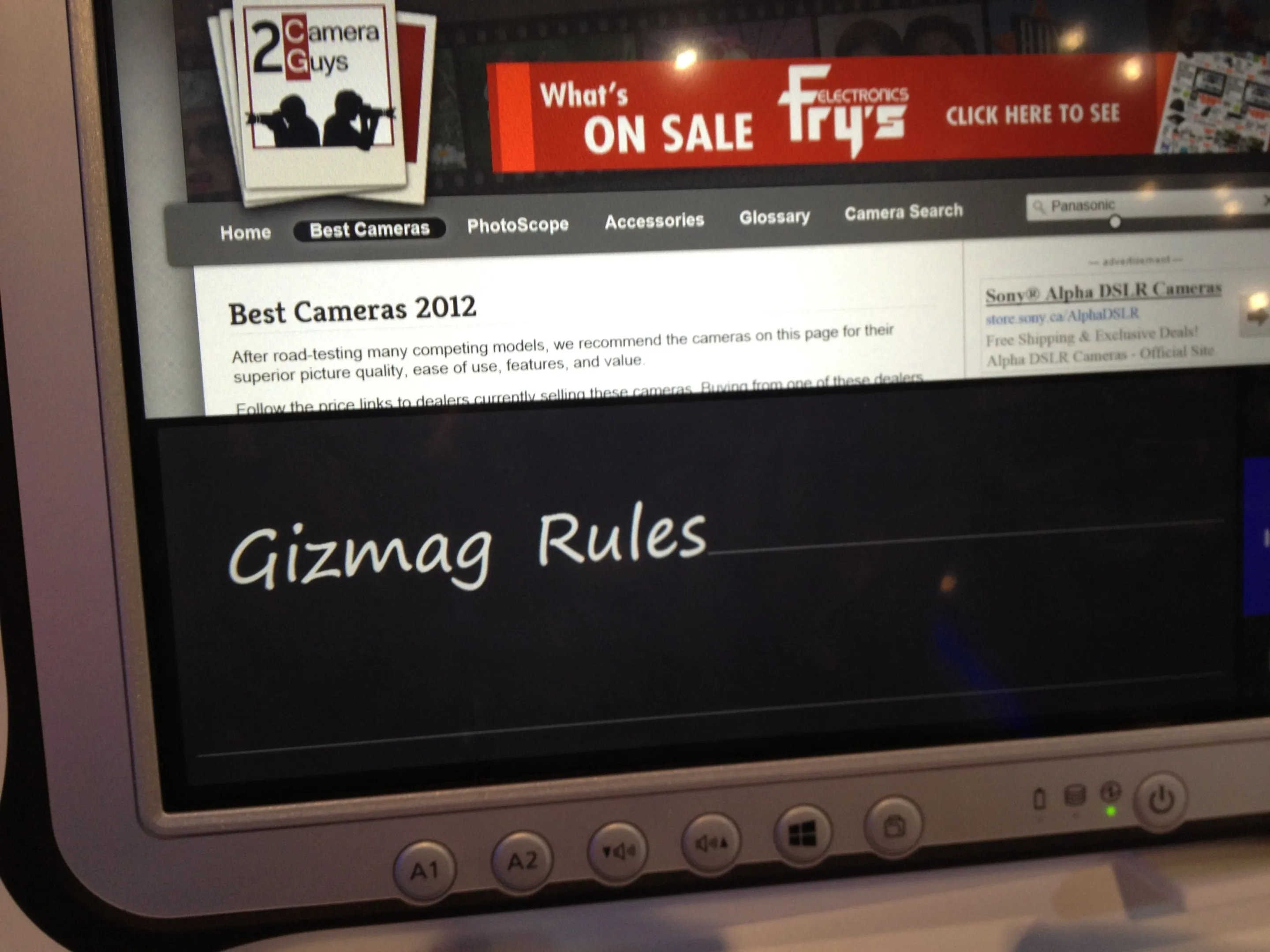 Another shot of the handwriting recognition