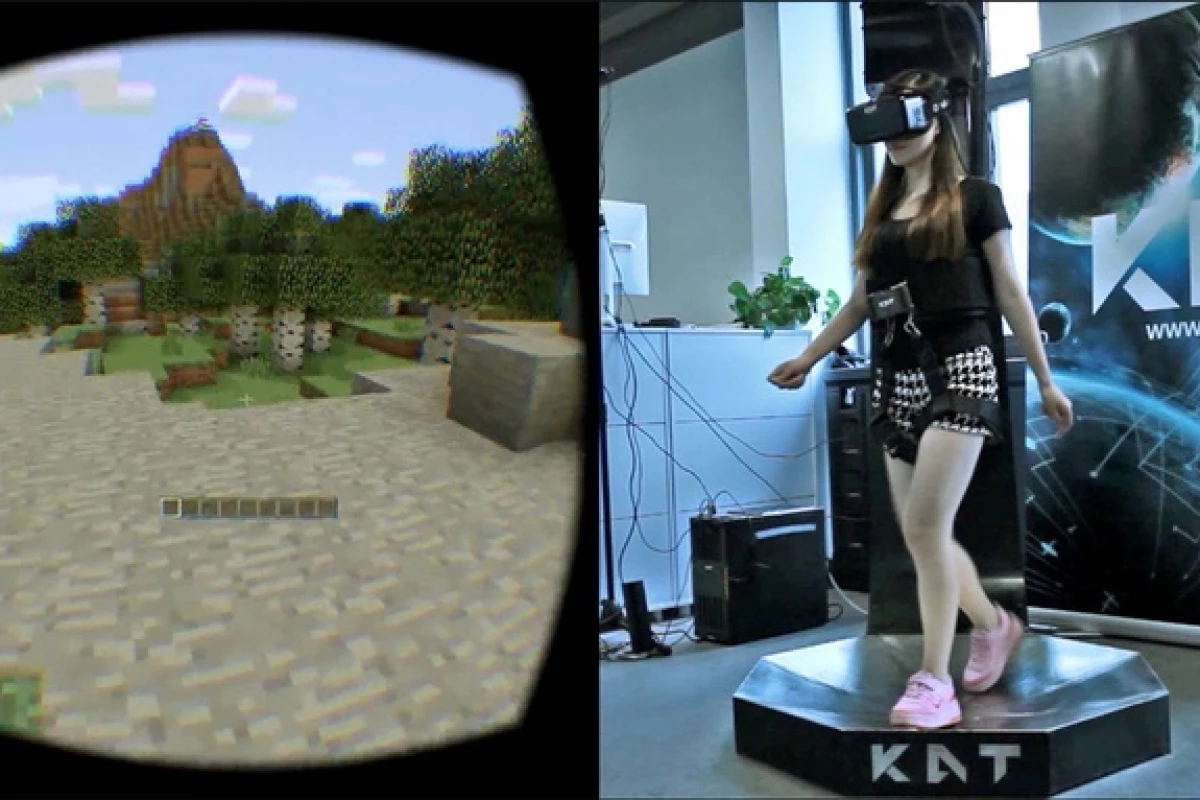 The Kat Walk VR treadmill provides greater freedom of movement without supports or harnesses getting in the way