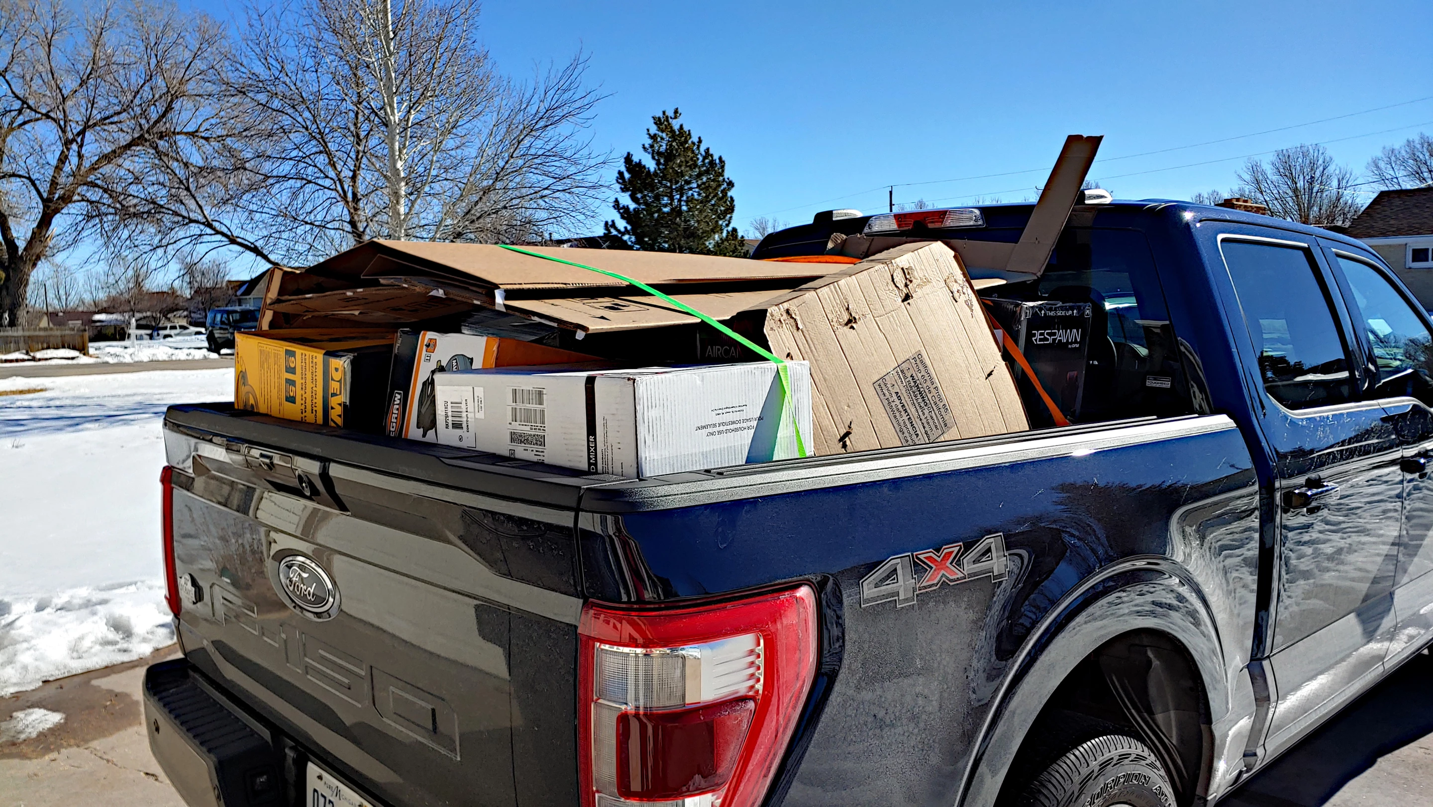 The F-150 Powerboost can haul just as much as any other F-150 model, even though it's a hybrid