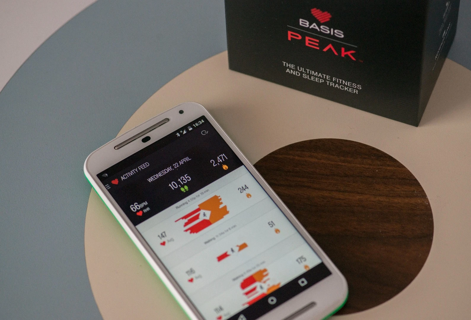 The Basis Peak smartphone app makes it easy to see your activity levels (Photo: Simon Crisp/Gizmag.com)