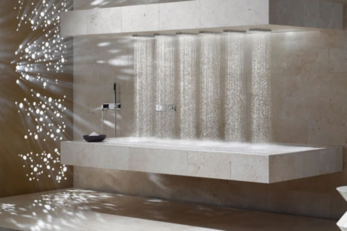 The Horizontal Shower lets you shower while reclining