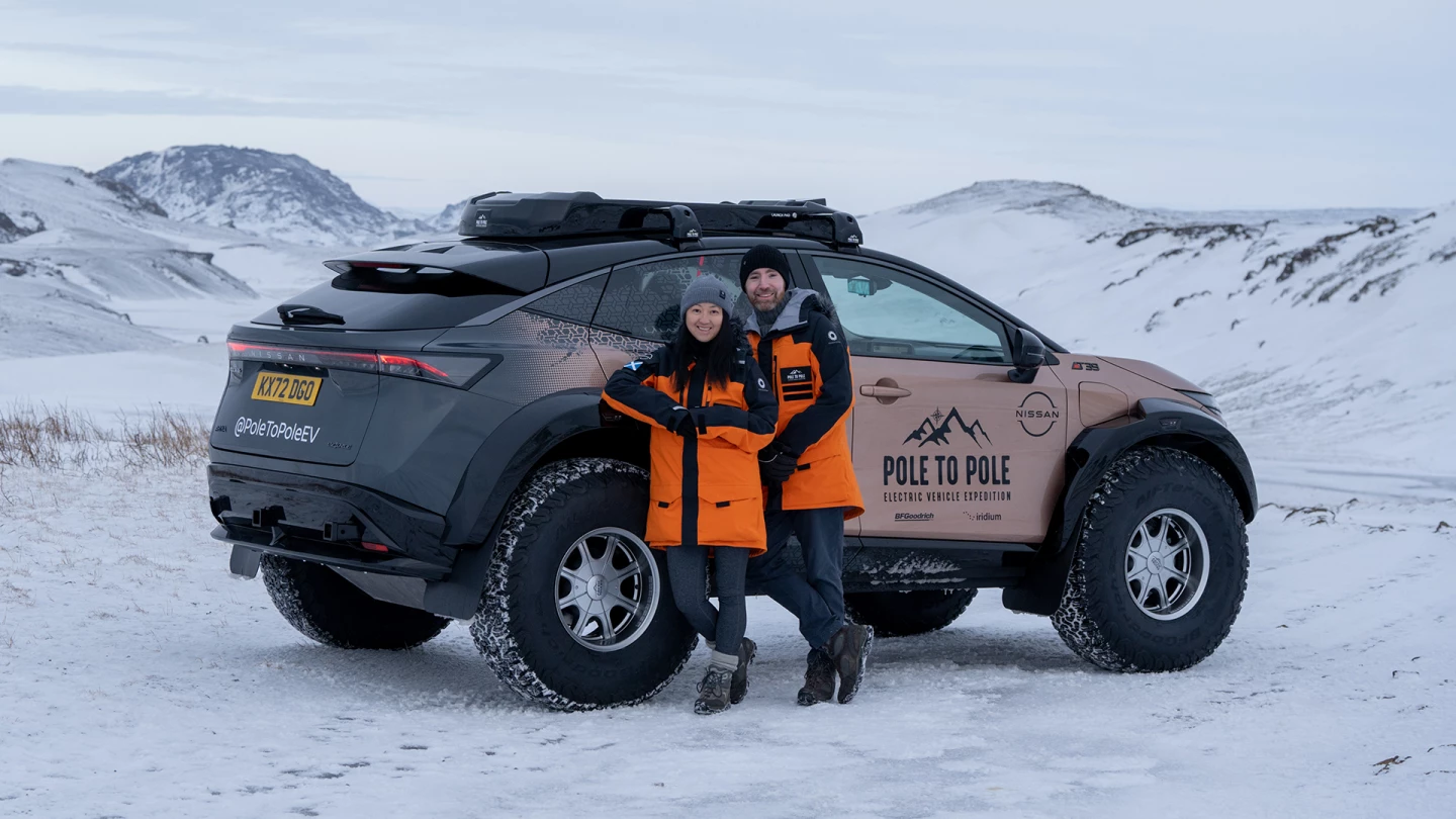 Chris and Julie Ramsey already have impressive EV adventuring form, having previously driven their Nissan Leaf for 56 days over 17,000 km while competing in the Mongol Rally