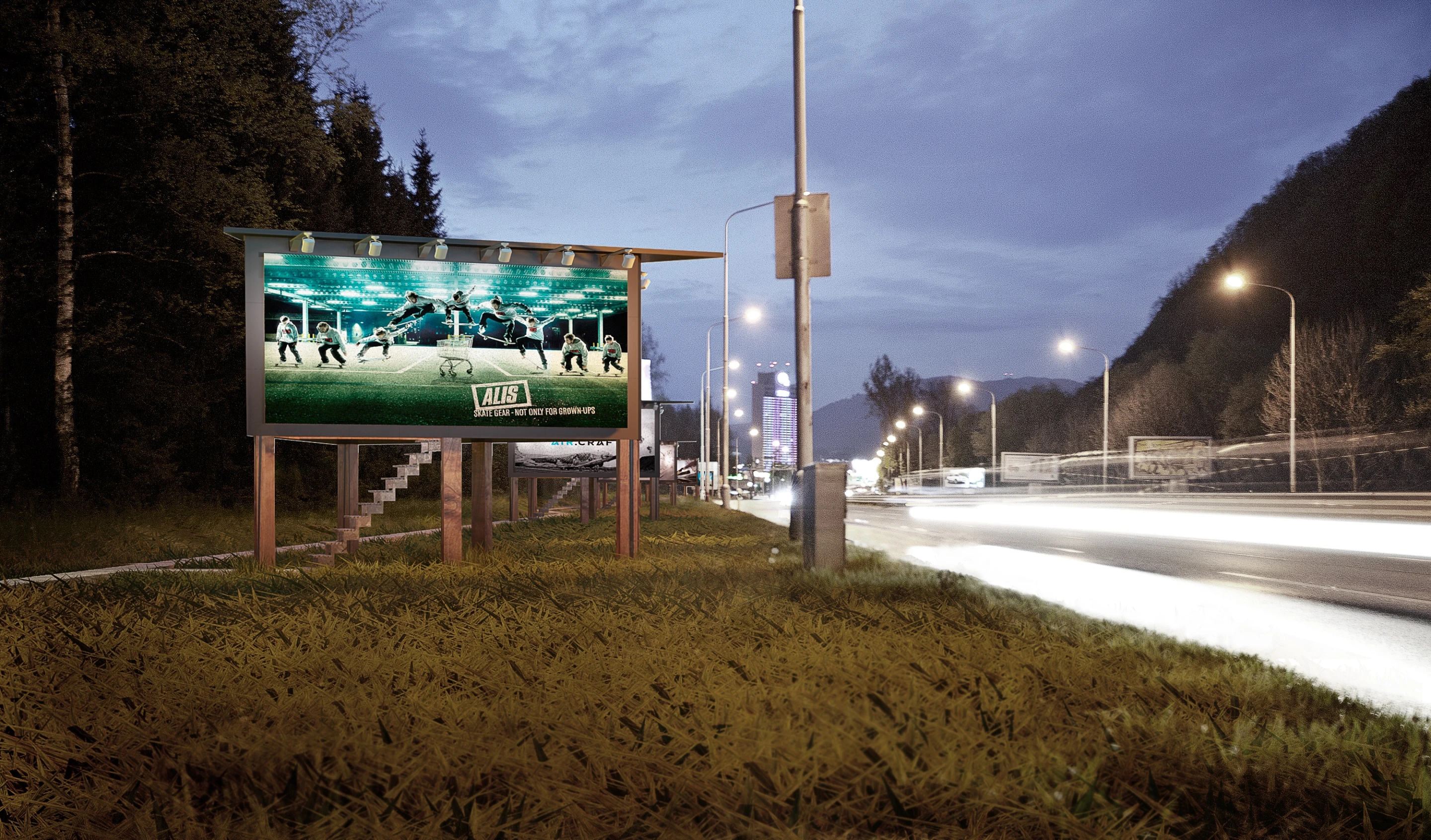 Exterior render of a billboard home (Image: DesignDevelop)