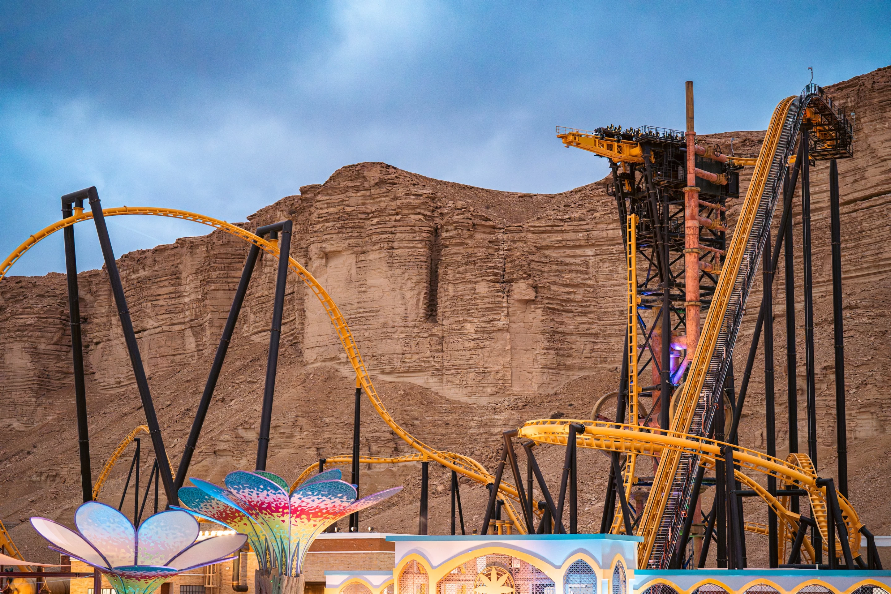 Six Flags Qiddiya City is the first Six Flags theme park to be built outside North America