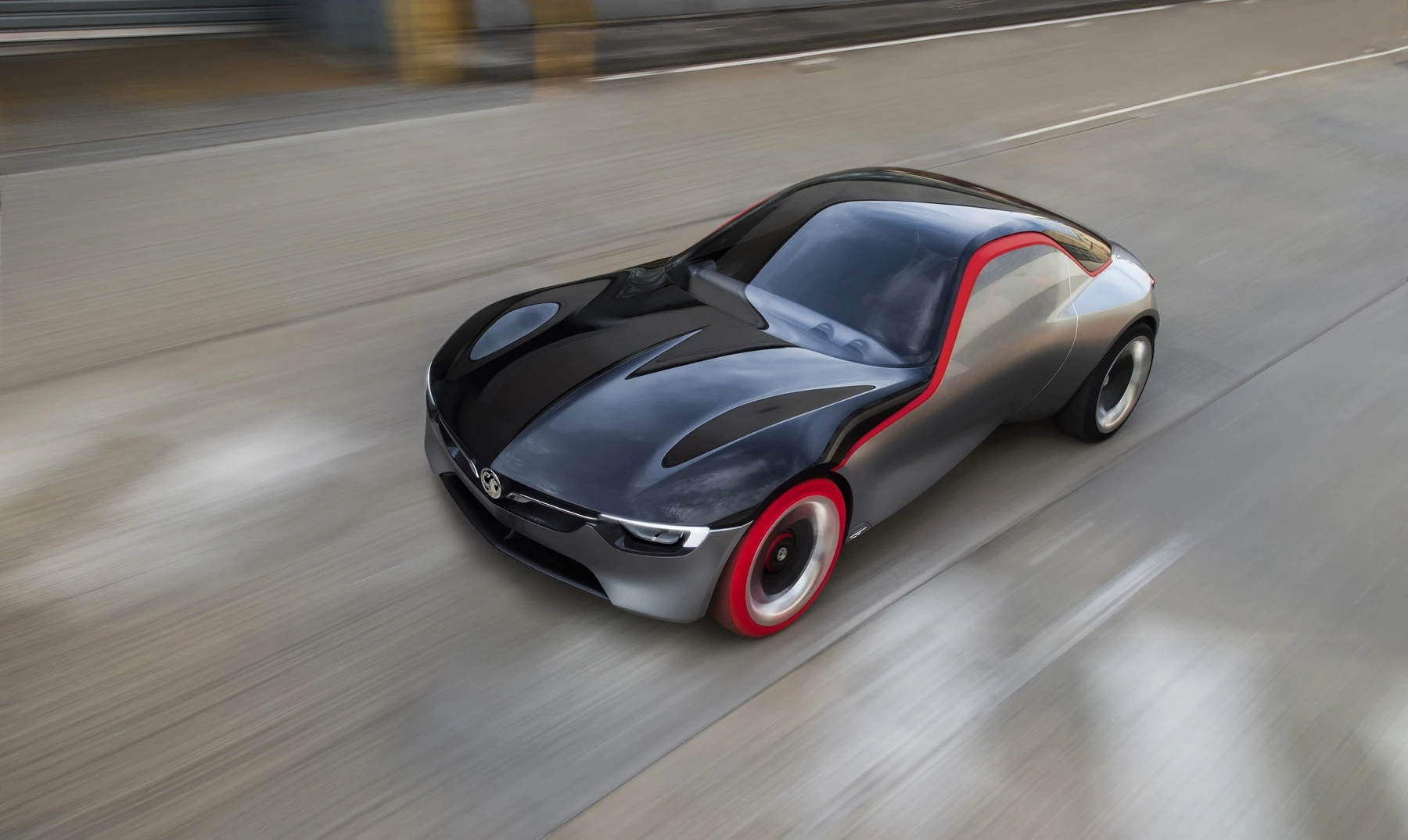 The GT Concept has a long bonnet