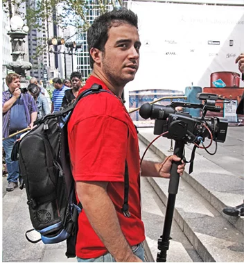 Fully-equipped and ready to rock with the Livestream Livepack, camera and tripod