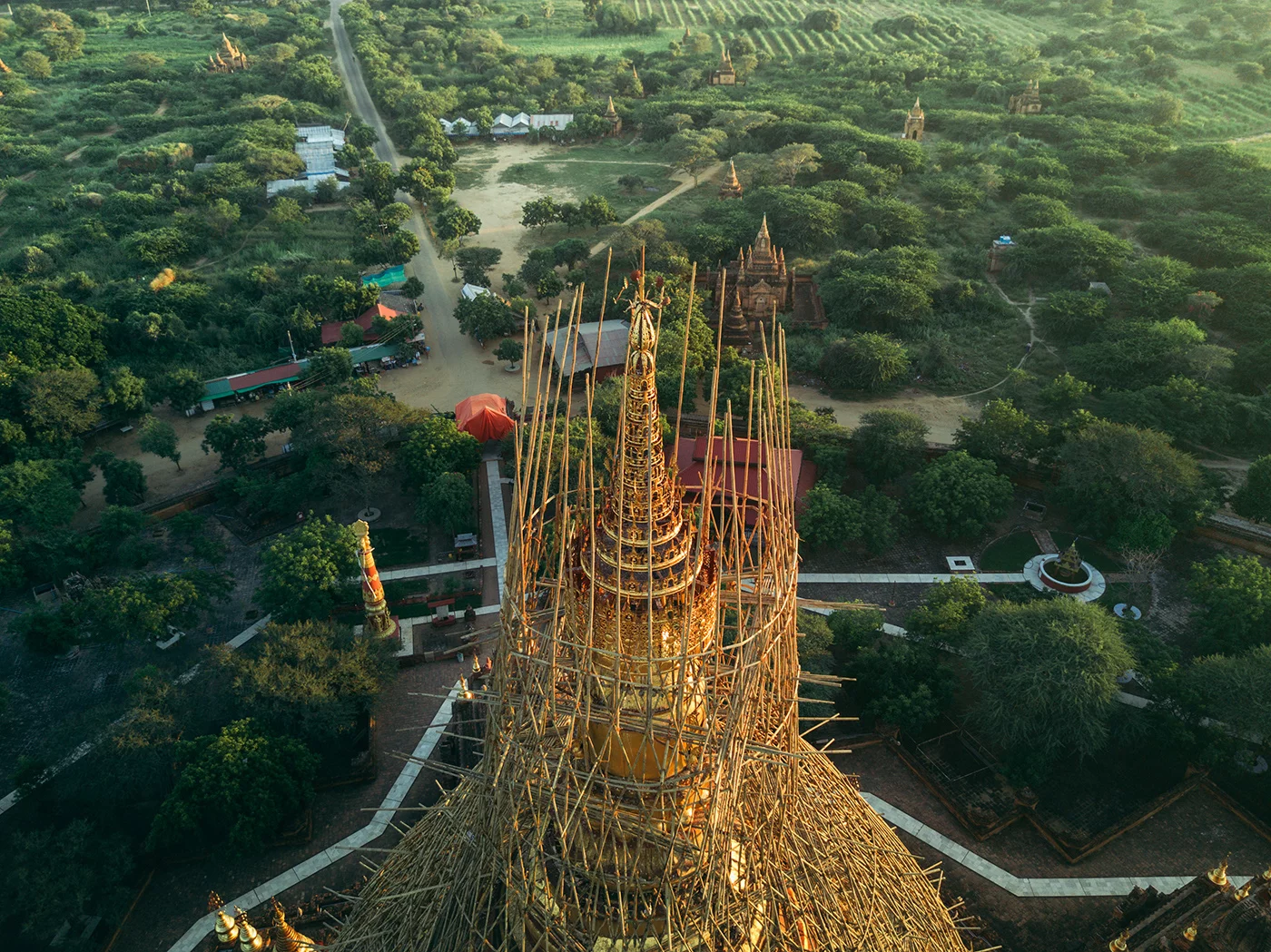 Temples in Myanmar. (Credit: Dimitar Karanikolov / Behance CC BY-NC-ND 4.0)