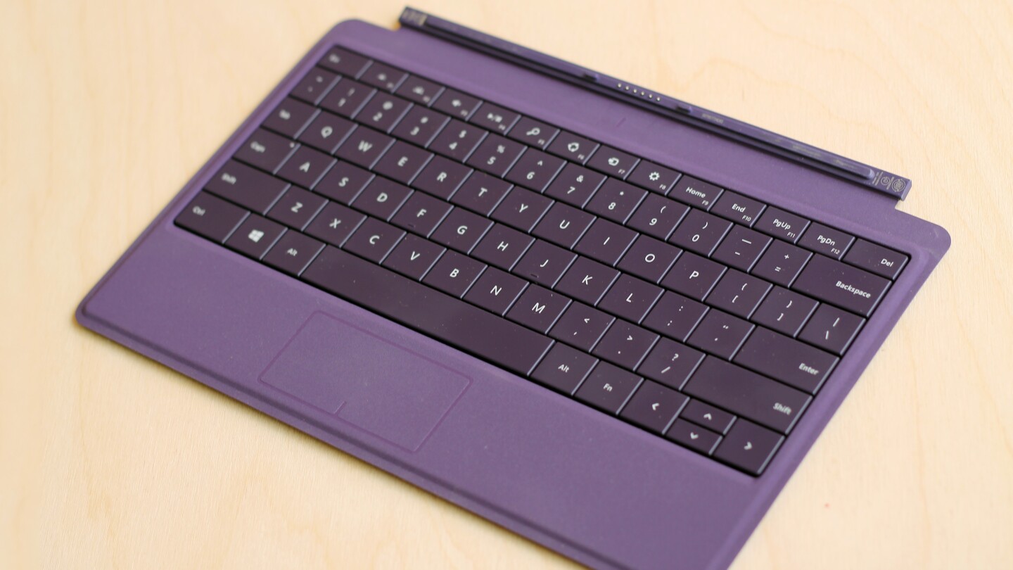 Purple is one of several colors that the Surface's Type Cover 2 is sold in