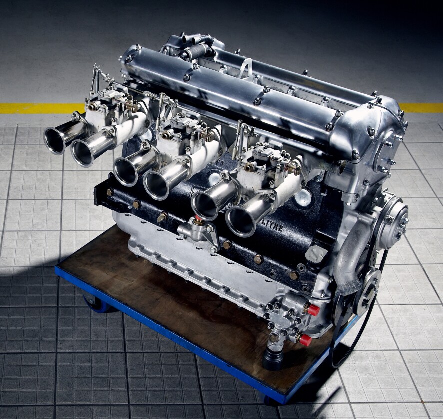 The DOHC XK6 engine which powered so many sports cars for Jaguar