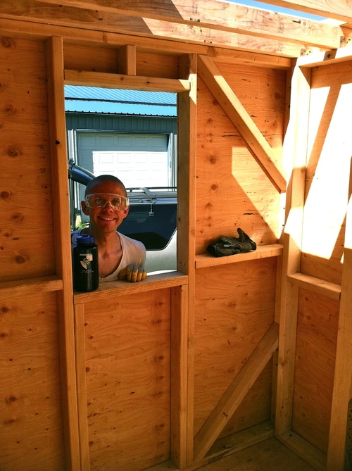 The house was built almost entirely by Chris and Malissa Tack (Photo: Christopher Tack)