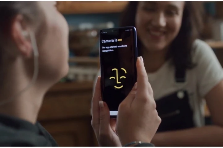 The Facing Emotions app detects and displays peoples' emotions, plus it alerts blind users to them using musical cues