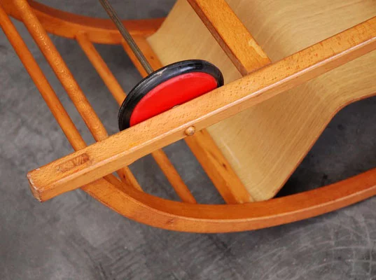 Schaukelwagon is a 1950s German toy that transforms from a racing car to a rocking chair for double the fun